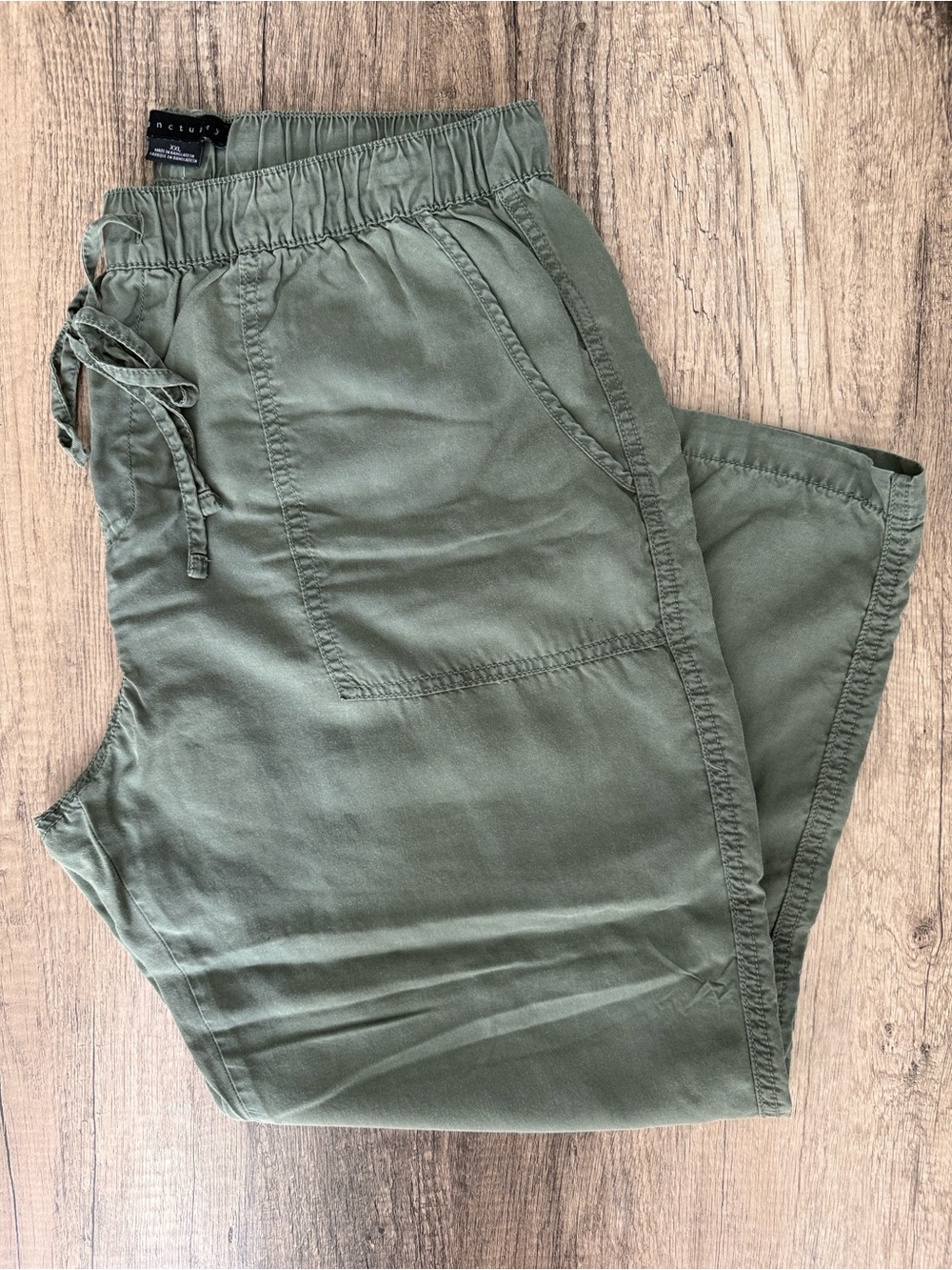 Sanctuary Women's Go Easy Pull-on Pants in Pine Green - Picture 3 of 7
